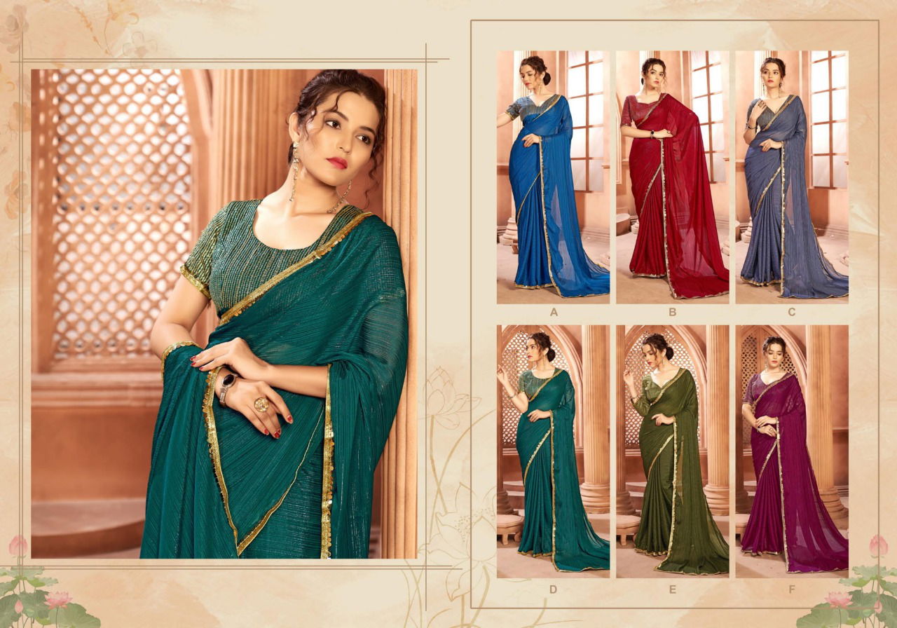 Ynf Pranali Sequence Fancy New Stylish Party Wear Designer Georgette Saree Collection 